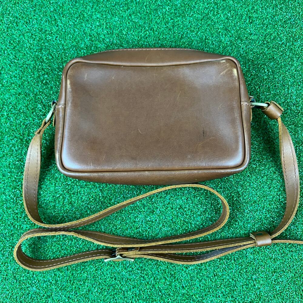 Vintage Portland Leather Brown Leather Crossbody Bag - Picture 6 of 8